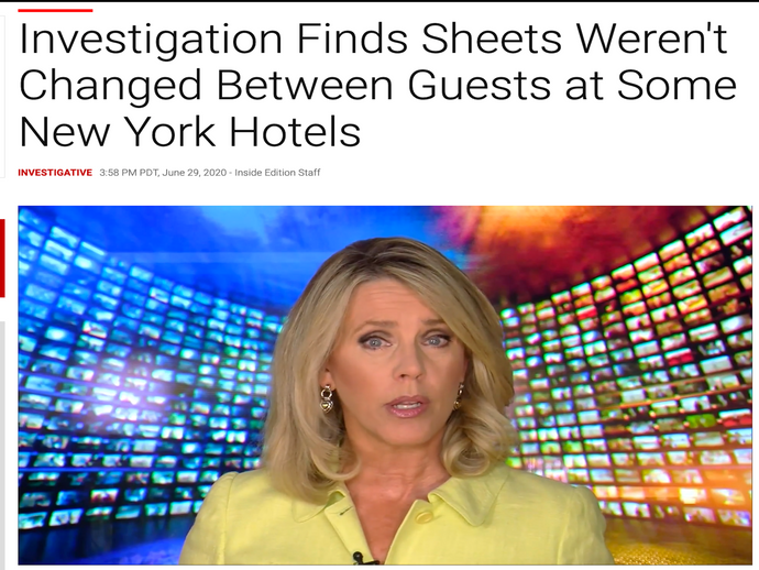 Investigation: Hotels Not Changing Sheets